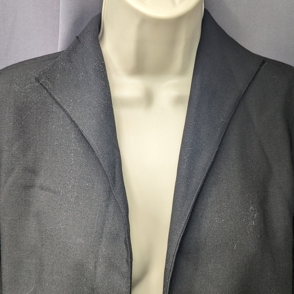 Eileen Fisher Petite Wool Open Front Blazer Sz PP/XSP - Picture 3 of 11